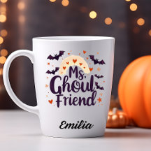 Ms Ghoulfriend Custom Name Halloween Mug