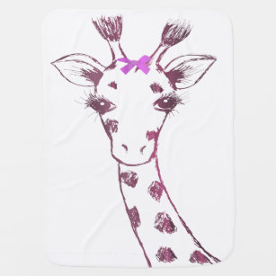 Ms. Giraffe cute sarcastic design Baby Blanket