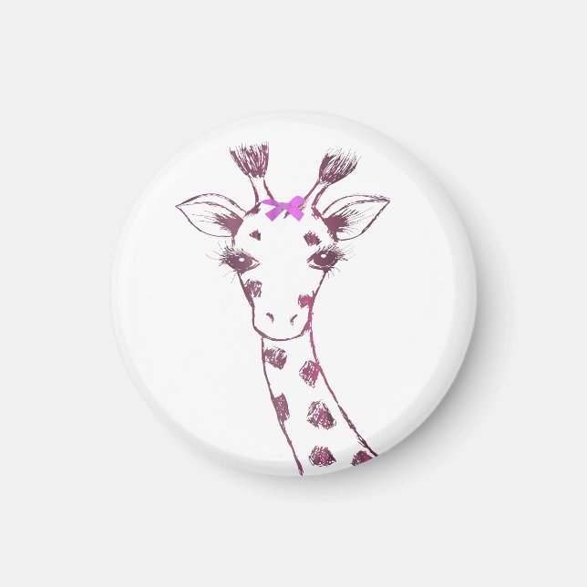 Ms. Giraffe Cute Sarcastic Design  Magnet (Front)