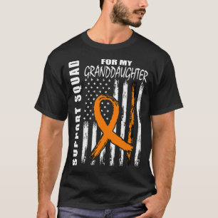 MS Granddaughter Multiple Sclerosis USA Flag Appar T-Shirt