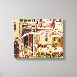 Ms H. V-5 Taxing the merchants Canvas Print