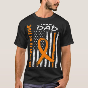 MS His Fight Is My Fight Dad Multiple Sclerosis Fl T-Shirt