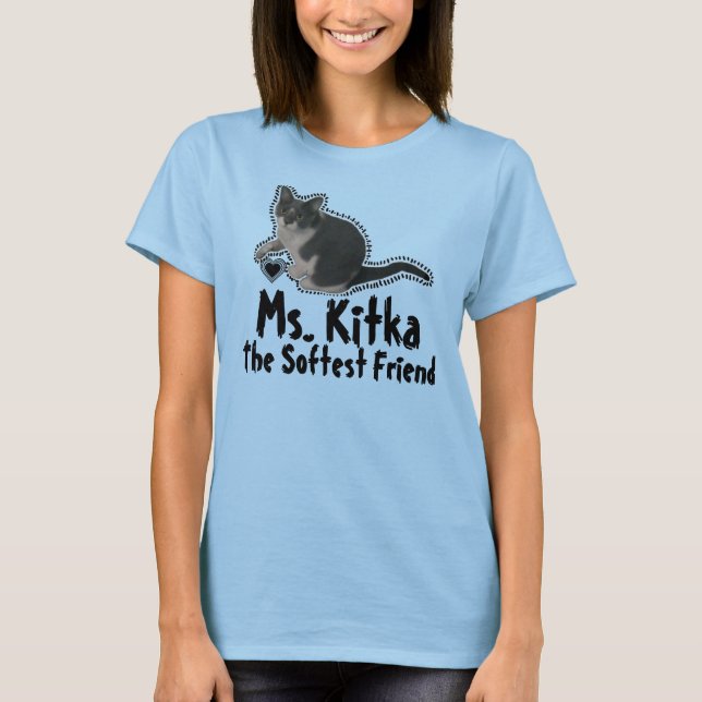 Ms. Kitka Softest Friend & Heart Frame T-Shirt (Front)