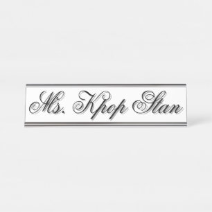 MS. Kpop Stan Desk Name Plate