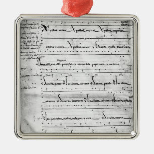 Ms.Latin Christus Vincit Metal Tree Decoration