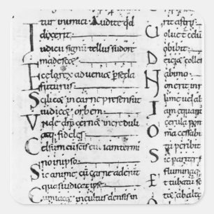 Ms. Latin Lectionary Square Sticker