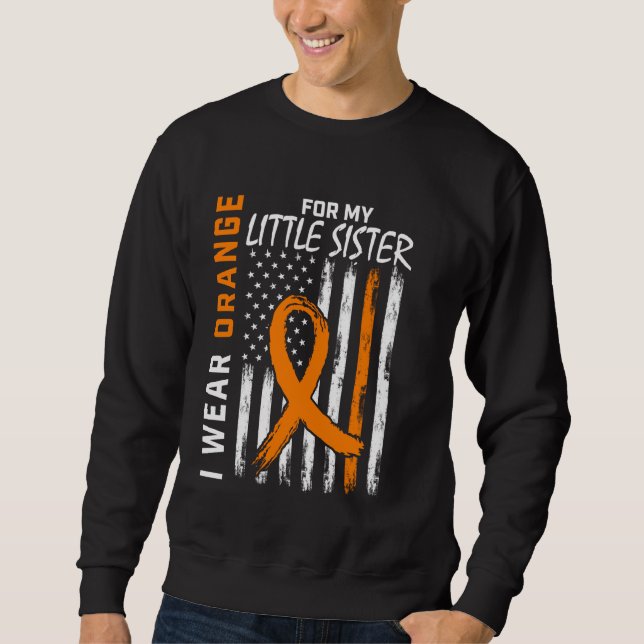 MS Little Sister Multiple Sclerosis Leukaemia Awar Sweatshirt (Front)