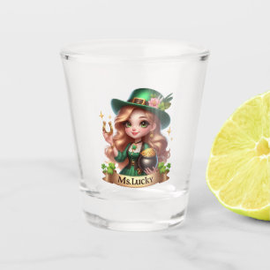 Ms. Lucky St Patrick's Day Shot Glass
