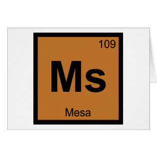 Ms - Mesa Arizona Chemistry Periodic Table Symbol