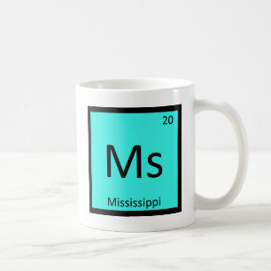 Ms - Mississippi State Chemistry Periodic Table Coffee Mug