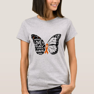 Ms Multiple Sclerosis Awareness ,butterfly ribbon T-Shirt