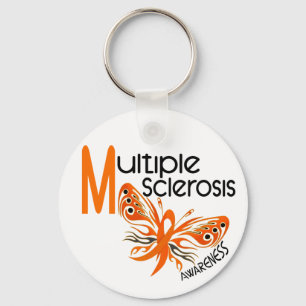 MS Multiple Sclerosis BUTTERFLY 3.1 Key Ring