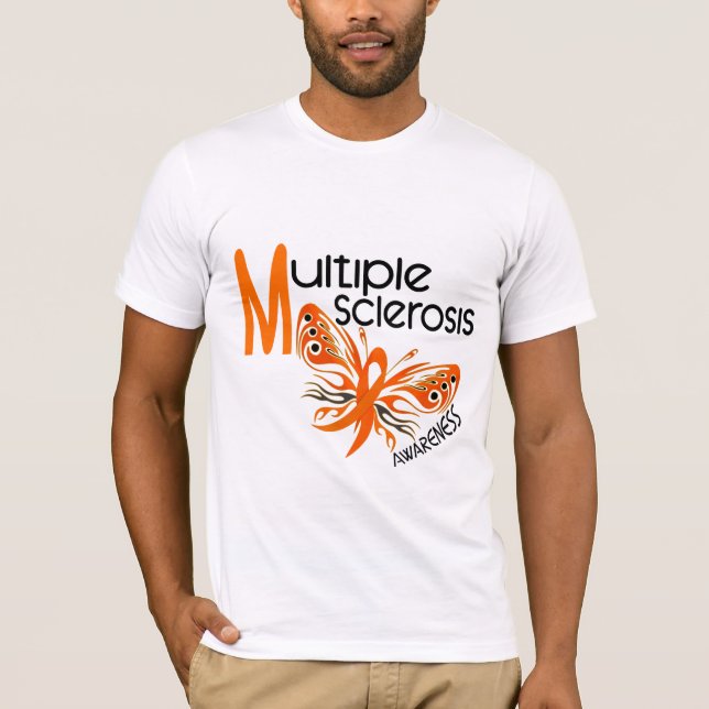 MS Multiple Sclerosis BUTTERFLY 3.1 T-Shirt (Front)