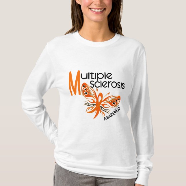 MS Multiple Sclerosis BUTTERFLY 3.1 T-Shirt (Front)