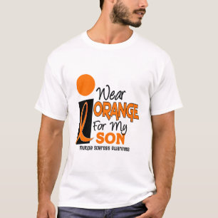 MS Multiple Sclerosis I Wear Orange For My Son 9 T-Shirt