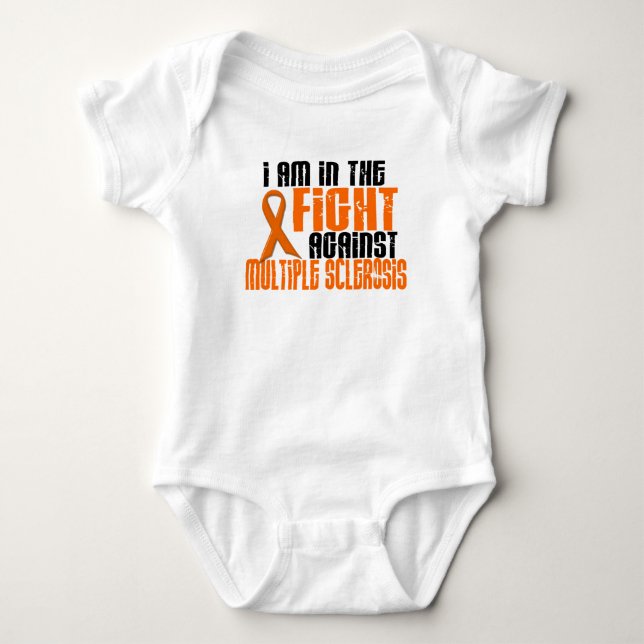 MS Multiple Sclerosis IN THE FIGHT 1 Baby Bodysuit (Front)