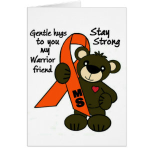 MS ( Multiple Sclerosis ) teddy bear ribbon