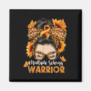 Ms Multiple Sclerosis Warrior Awareness Orange Mes Magnet