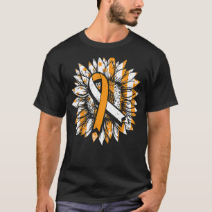 Ms Orange Ribbon Multiple Sclerosis Awareness Sunf T-Shirt