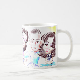MS Party Caricature 3some Mug