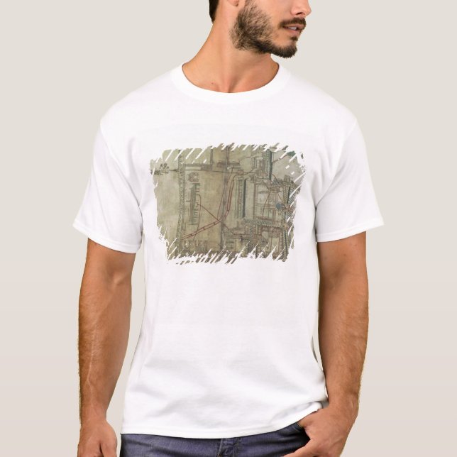 Ms R 171 f.285 Plan of Canterbury Cathedral and th T-Shirt (Front)