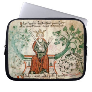Ms Royal 20 A11 Richard I (1157-99) (The Lion-Hea Laptop Sleeve