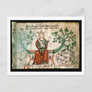 Ms Royal 20 A11  Richard I (1157-99) (The Lion-Hea Postcard