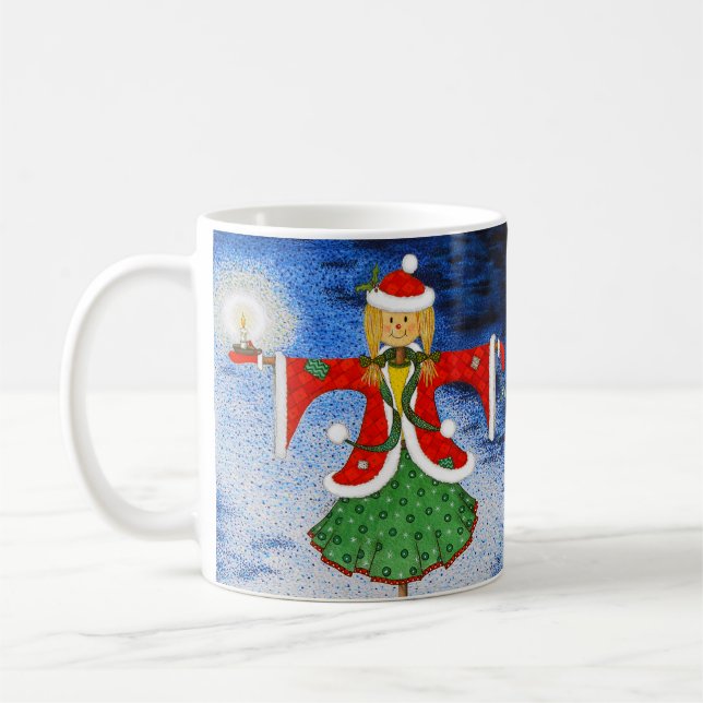 Ms Scarecrow Christmas Mug (Left)