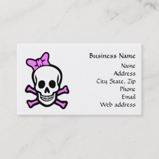 Ms Skull Business Card