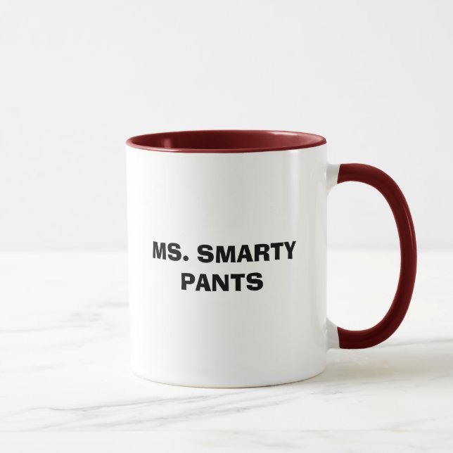 MS. SMARTY PANTS MUG (Right)