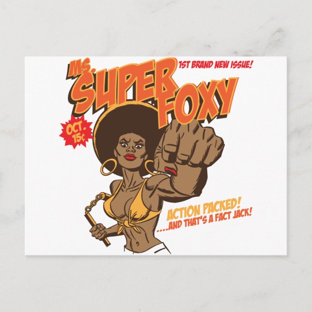 Ms. Super Foxy Postcard (Front)