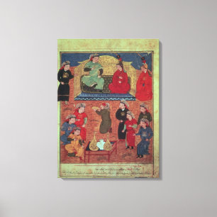 Ms. Supp. Pers.Arghan Khan with two of his Canvas Print