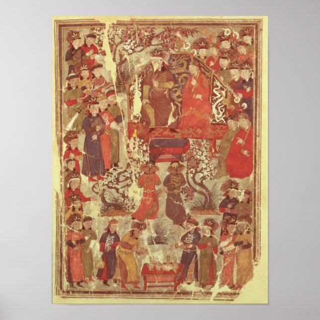 Ms. Supp. Pers.Genghis Khan and his wife Poster (Front)