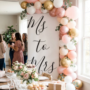 Ms to Mrs bridal shower Banner