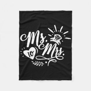 Ms. To Mrs. Fleece Blanket