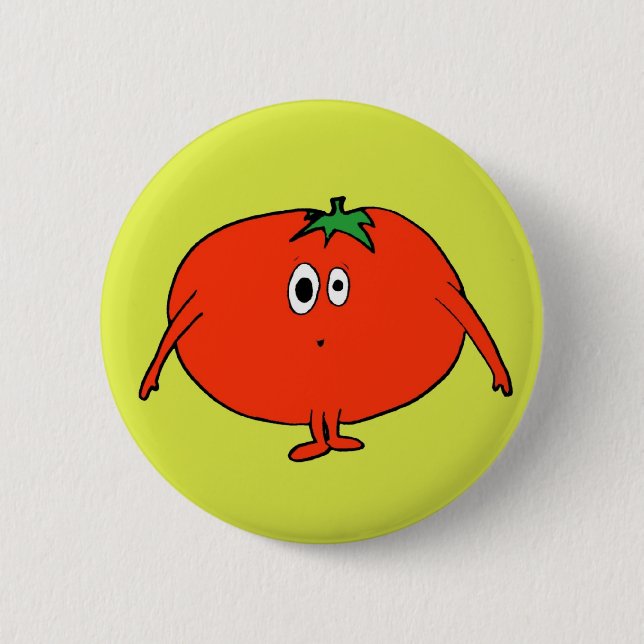 Ms. Tomato 6 Cm Round Badge (Front)