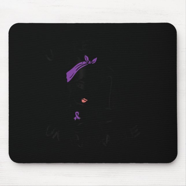 Ms Unbreakable Ribbon Lupus Awareness Women Motiva Mouse Mat (Front)