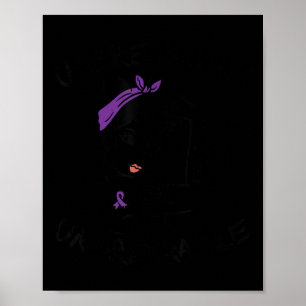 Ms Unbreakable Ribbon Lupus Awareness Women Motiva Poster