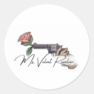 Ms. Velvet Revolver Brand Logo 2025 Classic Round Sticker