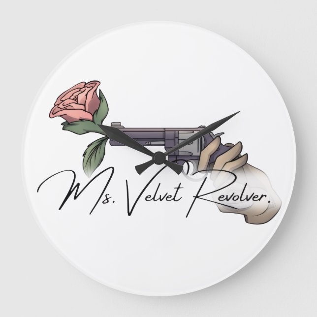 Ms. Velvet Revolver Brand Logo 2025 Large Clock (Front)