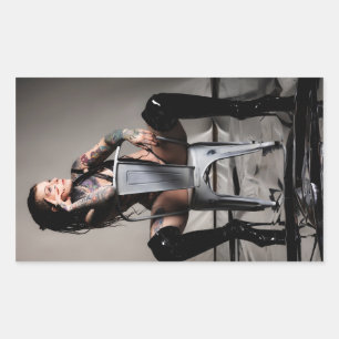 Ms. Velvet Revolver Brand Logo 2025 Rectangular Sticker