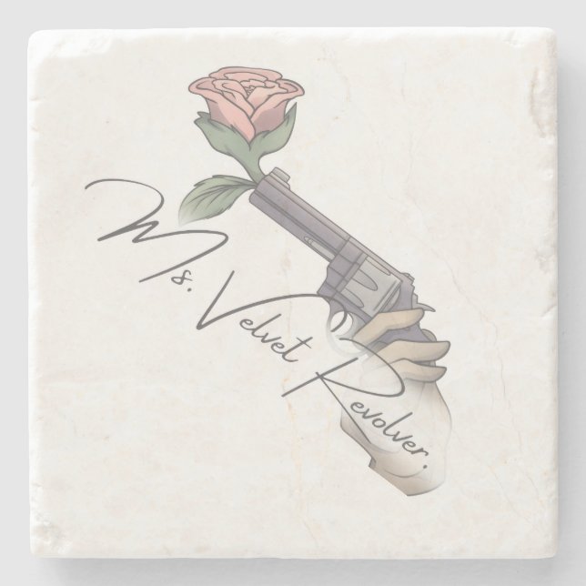 Ms Velvet Revolver Leggings Stone Coaster (Front)