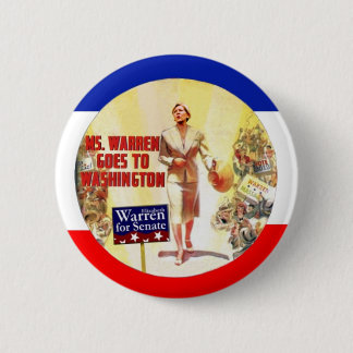Ms. Warren Goes To Washington 6 Cm Round Badge