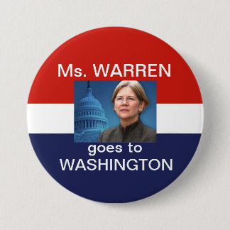 Ms. Warren Goes To Washingtonr 7.5 Cm Round Badge