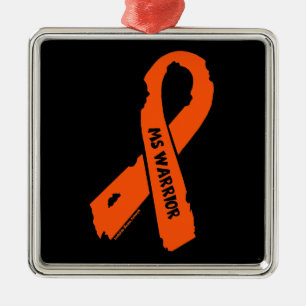 MS WARRIOR/ torn ribbon Metal Tree Decoration