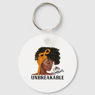 Ms Warrior Unbreakable Black Woman Crps Awareness Key Ring