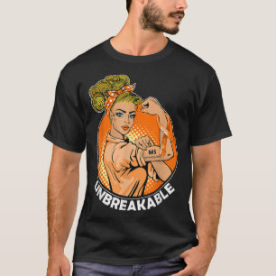 MS Warrior Unbreakable Multiple Sclerosis Awarenes T-Shirt