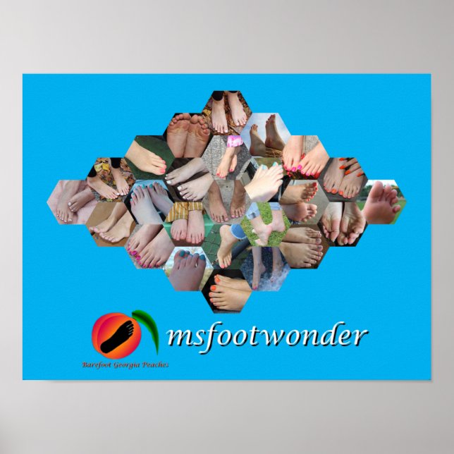 msfootwonder Feet Collage Poster (Front)