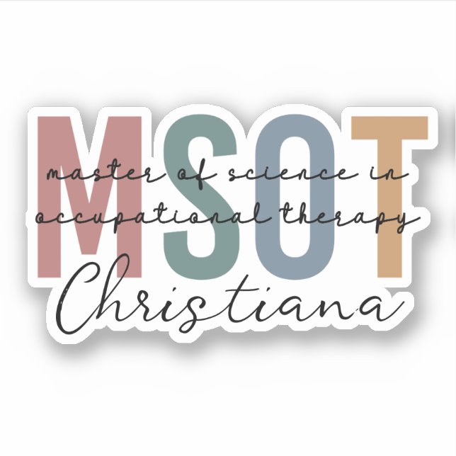 MSOT Master of Science in Occupational Therapy (Front)