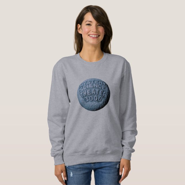 MST3K Moon Sweatshirt (Grey) (Front Full)